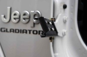 Jeep Wrangler Unlimited JLU Foot Pegs - Fishbone Offroad - Textured Powder Coat - Black - `18-`27